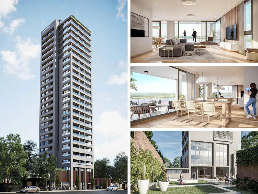 Departamentos de 2, 3 y 4 dormitorios con amenities y vista al río - Imagen 1 de 20