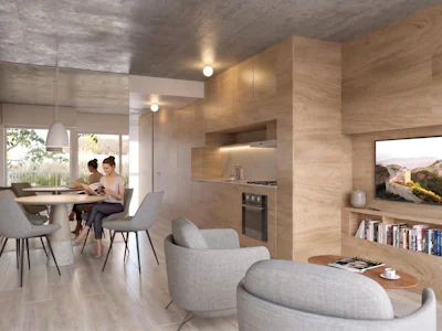 Departamentos de pisos exclusivos con 1 dormitorio en Parque España - Imagen 4