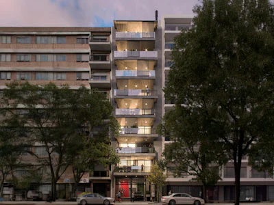 Departamento de piso exclusivo con 2 dormitorios y balcón con parrilla en zona río - Imagen 1