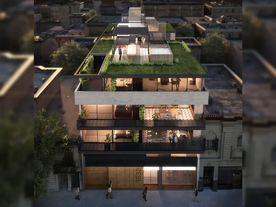 Departamentos tipo casas de 3 dormitorios con parrilleros y piletas, en el centro - Imagen 1 de 15