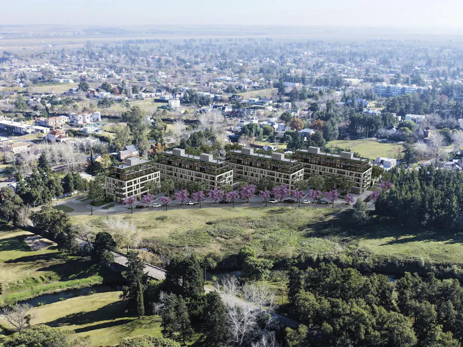 Departamentos de 1, 2 y 3 dormitorios de diseño con amenities en Fisherton - Imagen 1 de 15