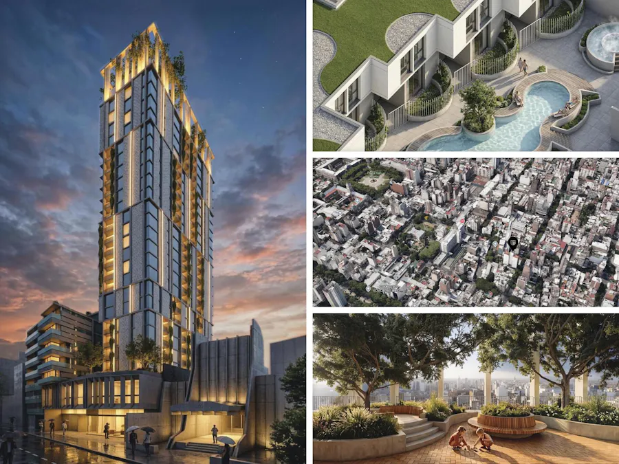 Departamentos de 1, 2 y 3 dormitorios de diseño con amenities y plaza verde - Imagen 1 de 7