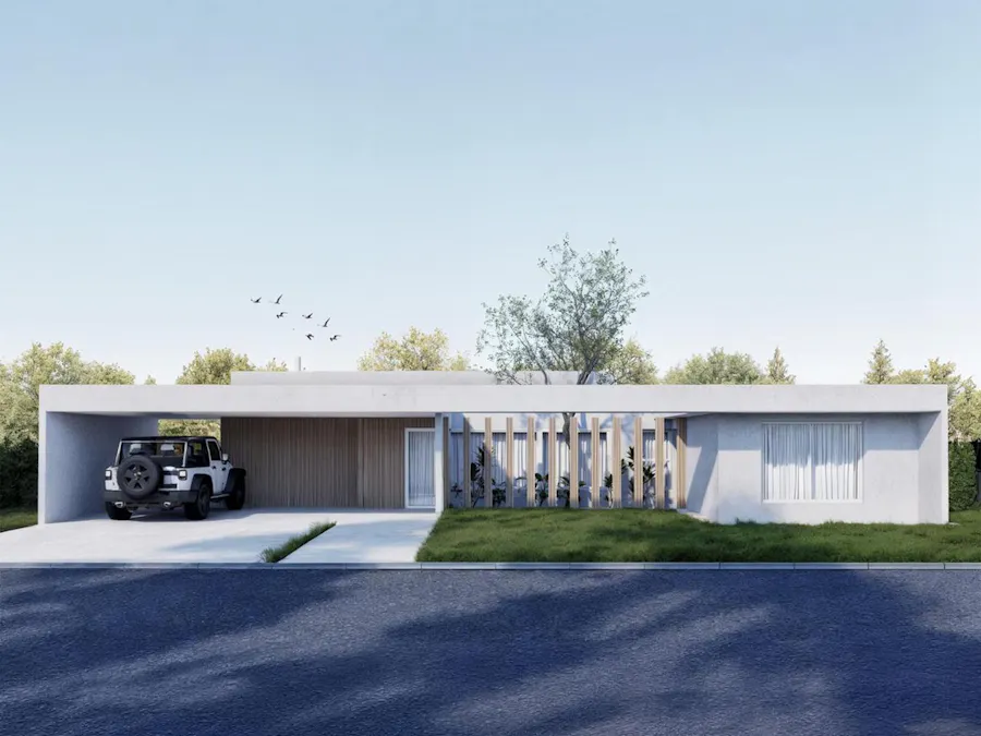 Casa a estrenar en una sola planta con 3 dormitorios y radiadores en Vida - Imagen 1 de 4