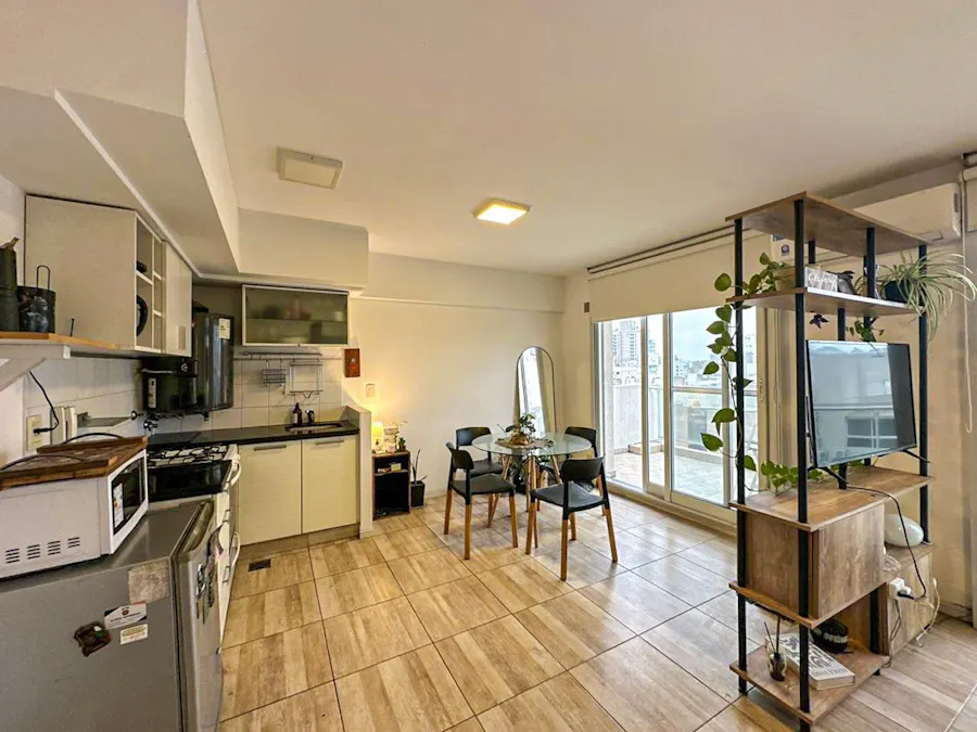 Departamento monoambiente amplio con terraza y amenities - Imagen 1 de 19